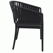 Fauteuil restaurant moderne Noa - NOIR_1