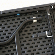 Table pliante noire 180 cm - 8 places - PEHD - Usage intérieur/extérieur - Charge maximale 150 kg_1