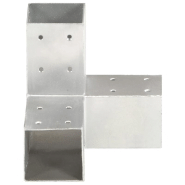 Vidaxl connecteurs de poteau 4 pcs forme en y métal galvanisé 71x71 mm 145458_1