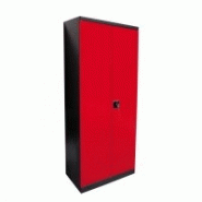 Armoire d'atelier en métal 192cm x 38cm - 4 étagères modulables - Armeco380-4et_1