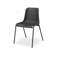 Chaises de conférence MAXI BL NOIR - Acier durable et empilable jusqu'à 12 pièces_1