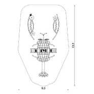 Jeu multi tours Homard pour aire de jeux - Design original conforme EN1176 - Référence BT16561_1