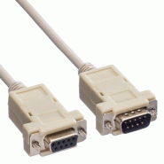 VALUE Câble RS232 9 pôles M/F, 1,8 m_1