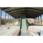 - Bandes transporteuses métalliques Javisa - épaisseur de tôle 3 à 6 mm - largeurs jusqu'à 3000 mm et inclinaison jusqu'à 45°_2