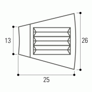 Bordure de voirie type I2 striée - format, poids et dimensions disponibles_1
