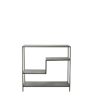 Étagère 4 plateaux MAKOA - métal noir - style contemporain - L101 x H97 x P39 cm_1