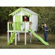 Maisonnette sur pilotis Victor - bois - échelle et toboggan - surface hors tout 6m²_1