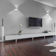 Spot de plafond LED SMD Brick 2x3W 3000K - Noir - Éclairage Up & Down en aluminium_1