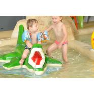 Pataugeoire : figurines animalières de la gamme exotique - serpent, crocodile, perroquet et tortue_1