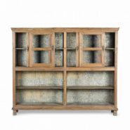 00119001000527 - Meuble présentoir vintage en bois - Francisco Segarra - 187x42xH154cm_1
