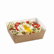 Barquette salade carton kraft (sans couvercle) 500ml 14x10,5cm - par 600_1