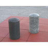 Borne Rio - Hauteur 410 mm - Diamètre 230 mm - Poids 18 kg - Coloris standards : Rouge, Vert, Noir, Noir marbré de Gris