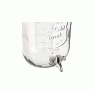 Fontaine à boisson 3.6L avec robinet métal et support