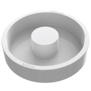 Moule en silicone blanc platinium avec trou central - Résistance thermique -60 à +230°C - SILIKOMART_1