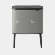 Poubelle Brabantia Bo Touch Bin - 34 litres - Mineral Concrete Grey UGS127243_1