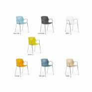 Chaise de collectivité Samsara - empilable, anti-UV, assise et dossier en polypropylène_1
