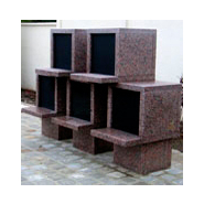 Colombarium OPALE robuste et stable - 5 cases - Contenance 4 urnes par case Ø 20 cm_1