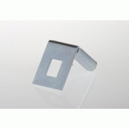 Fixation droite galvanisée pour grillage électro soudé - 62x132 mm - gri29_1