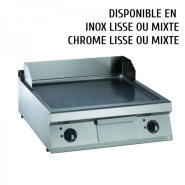 Plaque à snacker professionnelle 80 cm série 900 Combisteel - 7488.0660 - surface de cuisson 73x70 cm - inox ou chrome lisse/mixte_1