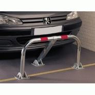 Barrière rabattable de parking standard - Mottez - Acier galvanisé 50 mm - Serrure cylindre européen_1