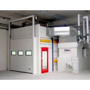 Cabine de peinture liquide - ventilation verticale (vs - cabine fermée)