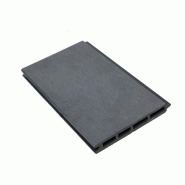 Lame de clôture bois composite - Gris anthracite - L 148 cm x l 15.6 cm x E 19 mm - Design moderne et modulable_1