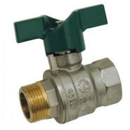 Vanne m/f poignée verte nf 15/21 - 301252_1