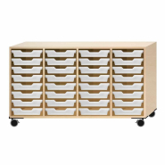 Armoire Mobile à Tiroirs ,  solide avec roulettes pivotantes et protections d'angle - EWH.32_1