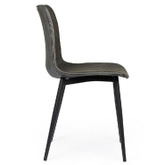 Chaise Kyra pu anthracite vintage 44 x 50 x 80 cm - par 2_1