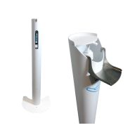 Jano - borne avec pédale mécanique - Elecom - 97,9 cm - pour 1 bouteille de gel hydroalcoolique_1