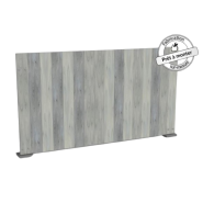 Clôture PVC brise-vue très élégant - HISTOGRAMME - Gamme Tendance - Coupe droite ou irrégulière - Blanc ou gris cérusé_1