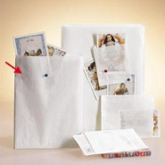 Pochettes cadeaux kraft lisse blanc 22x31cm - par 1000 - sachets résistants_1