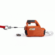 Treuil électrique portable avec télécommande TOR SQ-02 - 450 kg, câble 4,6 m, 230 V, frein dynamique_1