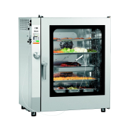 Four mixte à vapeur professionnel doté d'un système de nettoyage automatique - silversteam 10111drs réf. 117731 bartscher_1