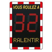 Radar pédagogique Viasis Lite Texte 230V - 3 couleurs d'affichage, 2 textes, écran LED haute visibilité_1