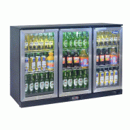 Arrière bar réfrigéré 3 portes battantes inox 320L Atosa_1