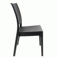 Chaise de restaurant tréssée Florida - GRIS_1