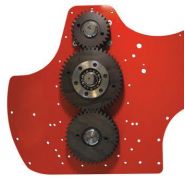 Hvg 350 à 450 - fraises et herses rotatives Vigolo - largeur 3500 à 4500 mm - transmission par engrenages, 6 lames courbes par flasque_1