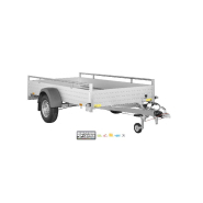 Remorque freinée aluminium - MCALU - FW150 - 1 essieu - PTAC : 1500 Kg - 305 x 153 cm - Reference MCALU PRO FW150 - Marque Saris_1