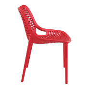 Chaise empilable d'extérieur en polypropylène Air coloris rouge par 4_1