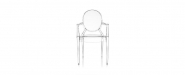 Chaise empilable Louis Ghost - Kartell - design Philippe Starck - style Louis XV en polycarbonate_1