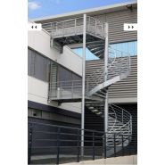 Escalier hélicoïdal Ysotube - Ysofer Esca - Passage 1UP ou 2UP - Utilisation extérieure - Finitions variées_1