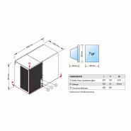 Machine à glaçons cubes 770 kg/24h modulaire condenseur air Brema_1