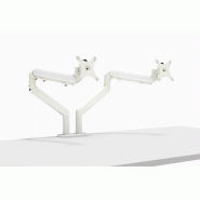 Support écran articulé TRAM - Mobel Linea - Blanc, Double_1