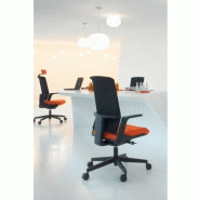 Tela - Siège de travail éco-conçu, cadre dossier unique avec résille 3D ou placet tapissé_1