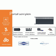 Portail coulissant semi plein - 4750 / 1400_1