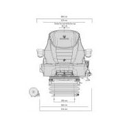 Siège de tracteur - grammer ag - course de la suspension : 120 mm - 53096_1