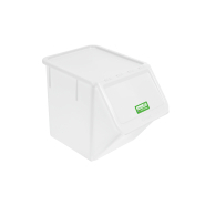 Bac à ingrédients biosourcé 40 L - PEHD transparent - Empilable et hygiénique - Référence INGREDBIO/40_1