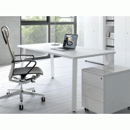 Bureau individuel Ogi A - MDD - Blanc 9010, Blanc, 140 x 60 cm_1