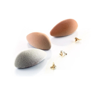 Moule à entremets en silicone - 12 quenelles de 6,3 cm - Températures -60°C à 230°C - Silikomart Professionnal_1